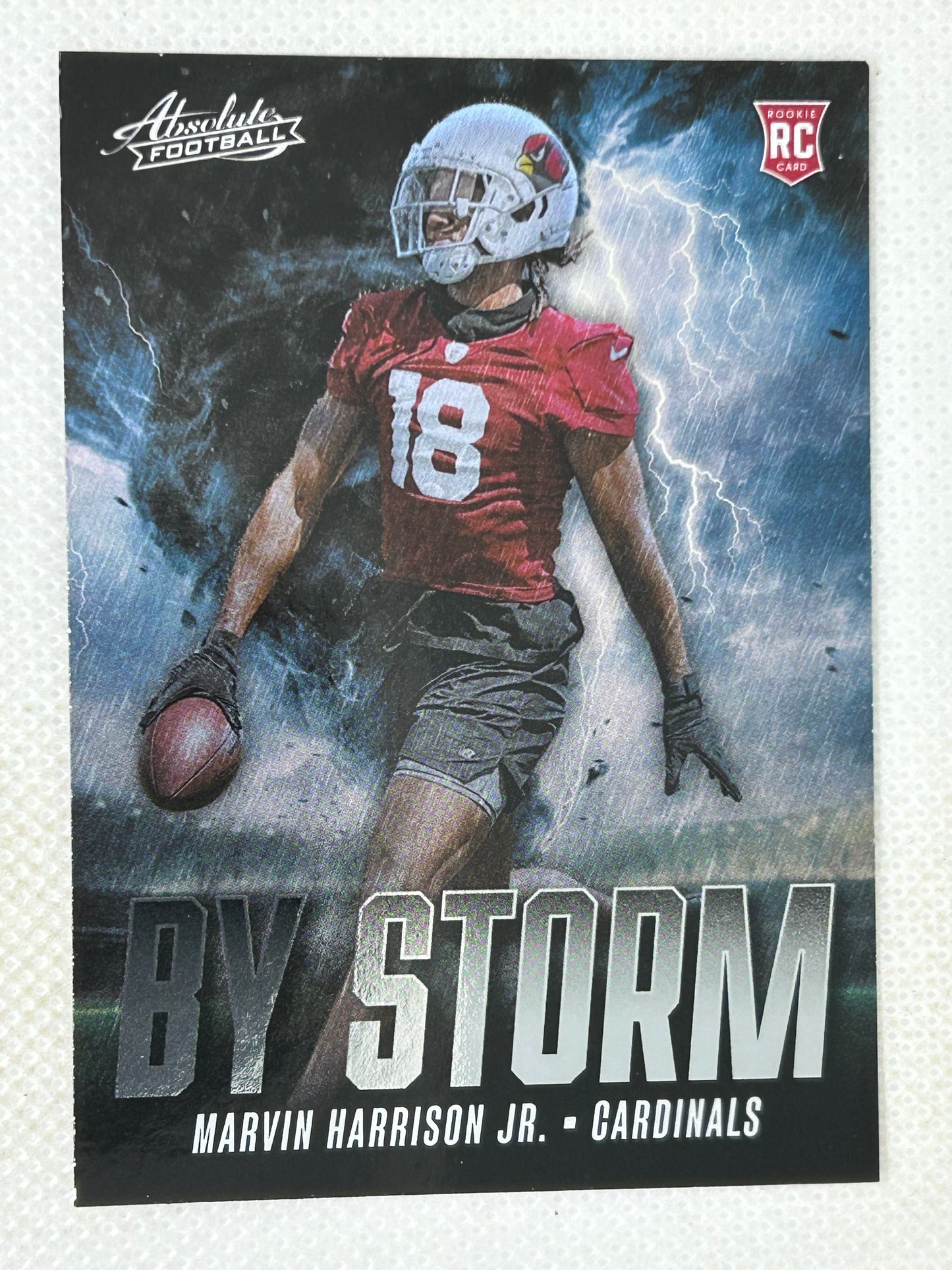 2024 Panini Absolute By Storm #BS-MHJ Marvin Harrison Jr. Rookie Arizona Cardinals