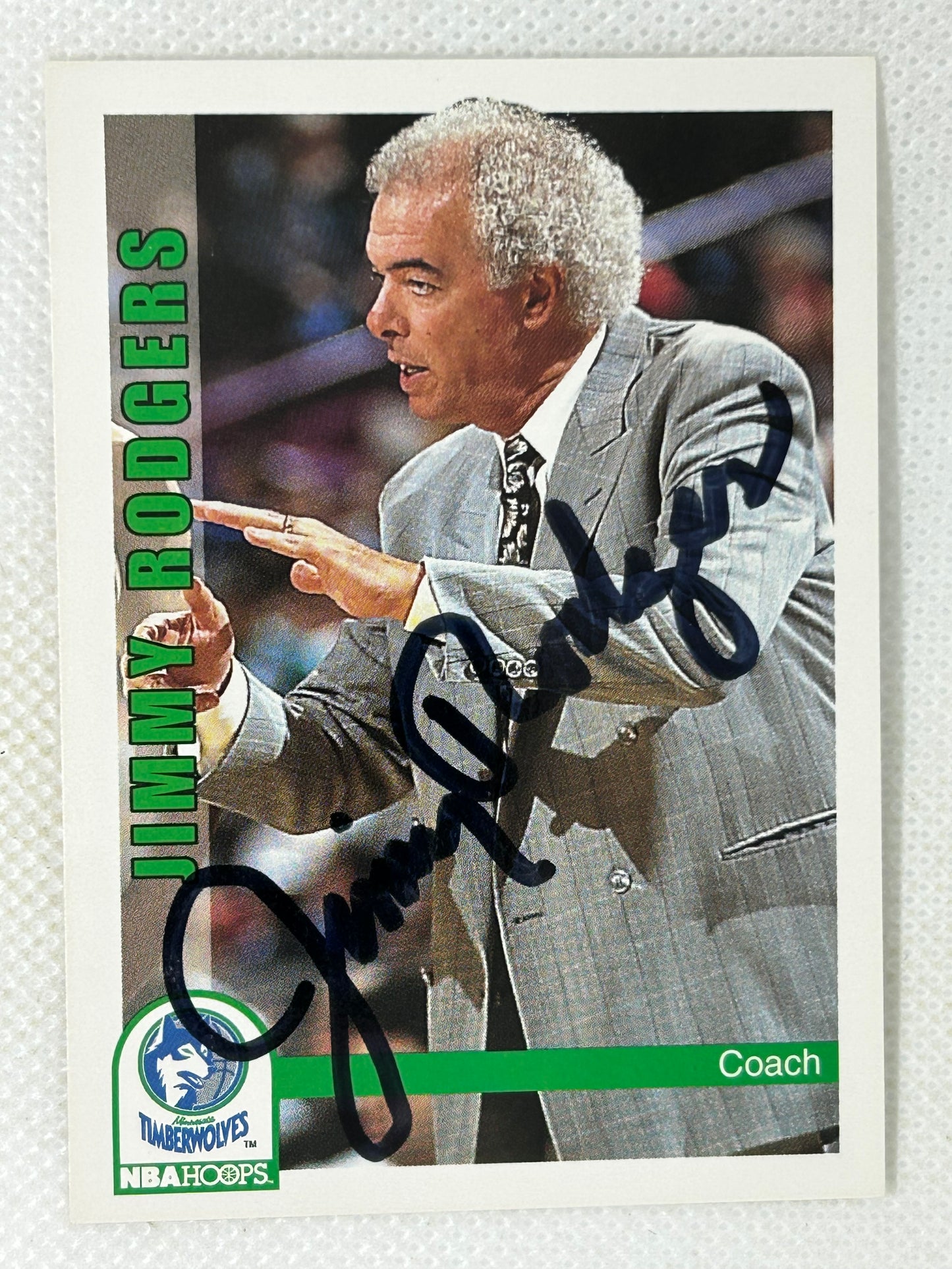 1992 Skybox NBA Hoops #254 Jimmy Rodgers Minnesota Timberwolves Signed Card