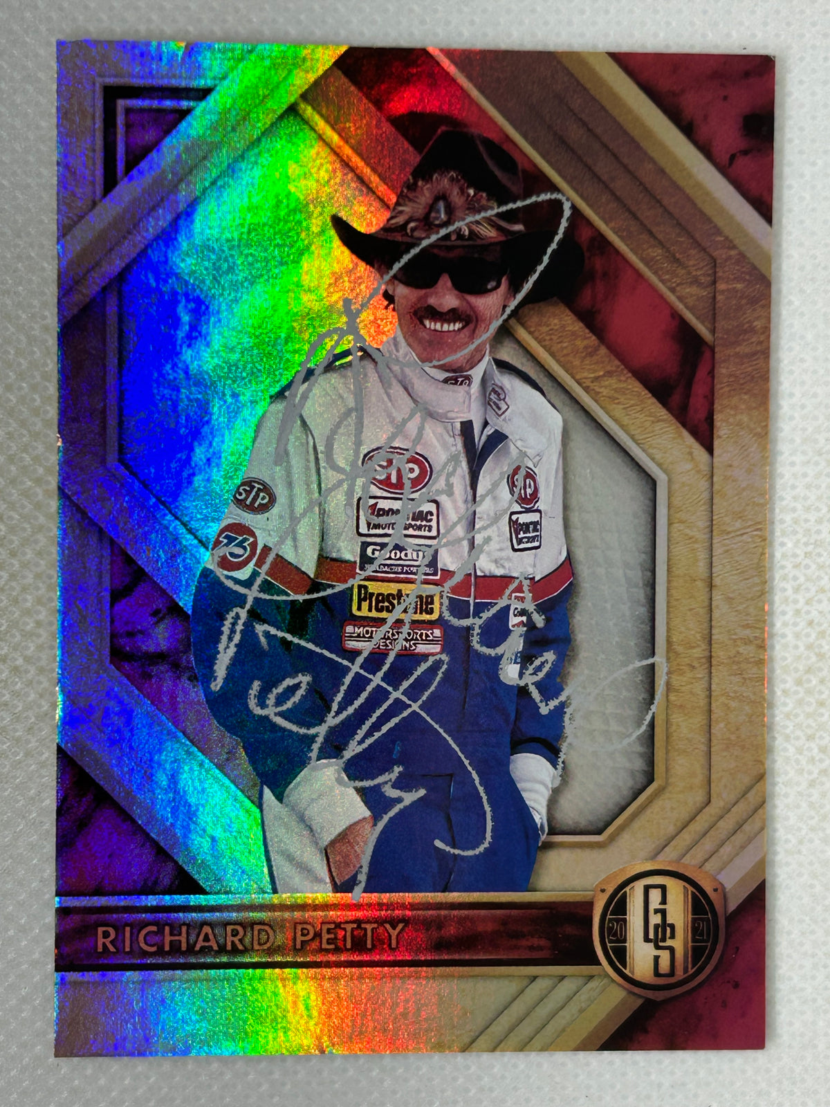 2021 Panini Gold Standard #7 Richard Petty Signed Card