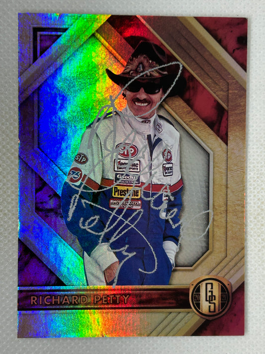 2021 Panini Gold Standard #7 Richard Petty Signed Card