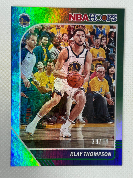 2019-20 Panini NBA Hoops Green /99 Klay Thompson #60 Golden State Warriors