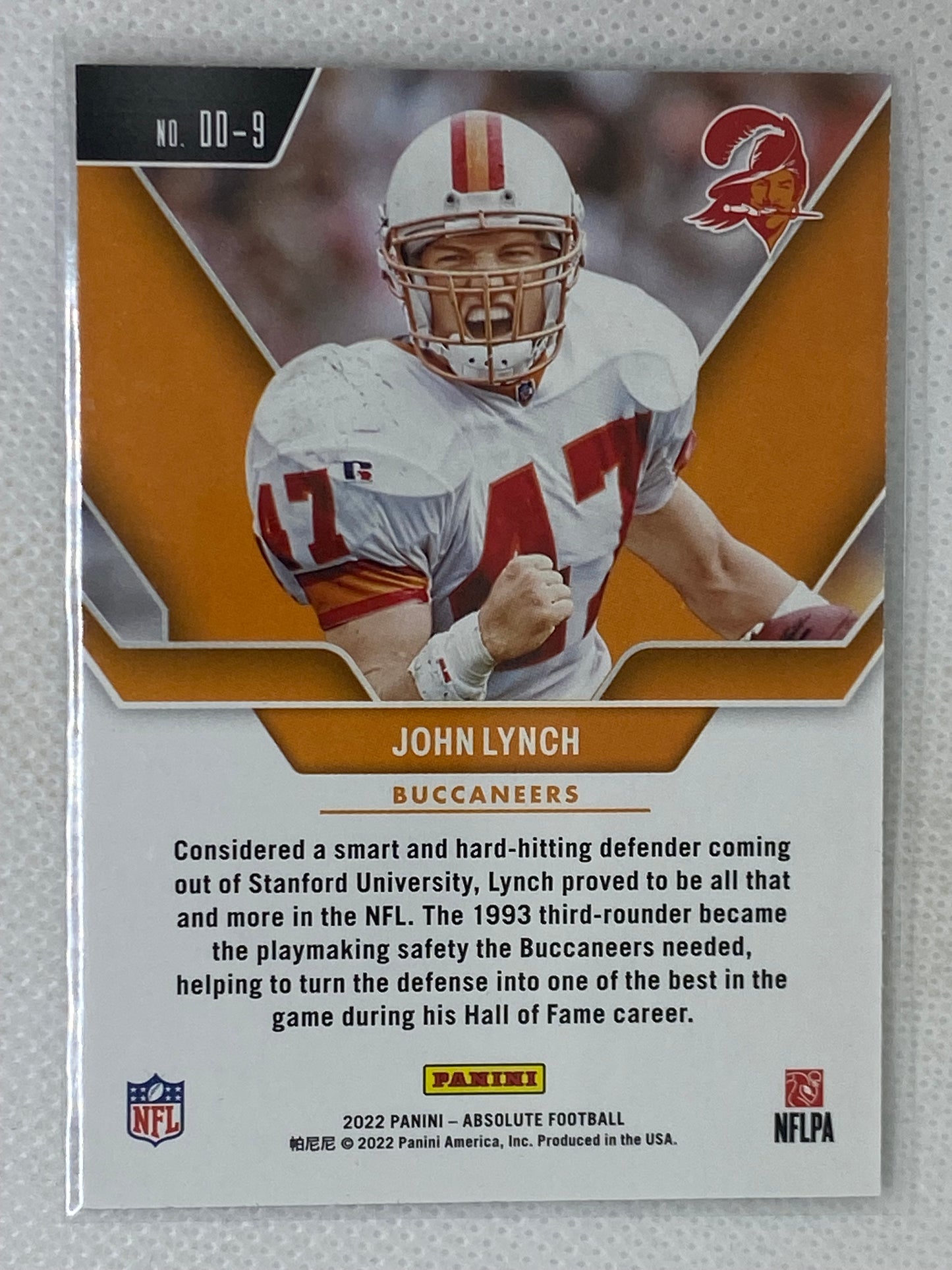 2022 Absolute Draft Diamonds #9 John Lynch Tampa Bay Buccaneers