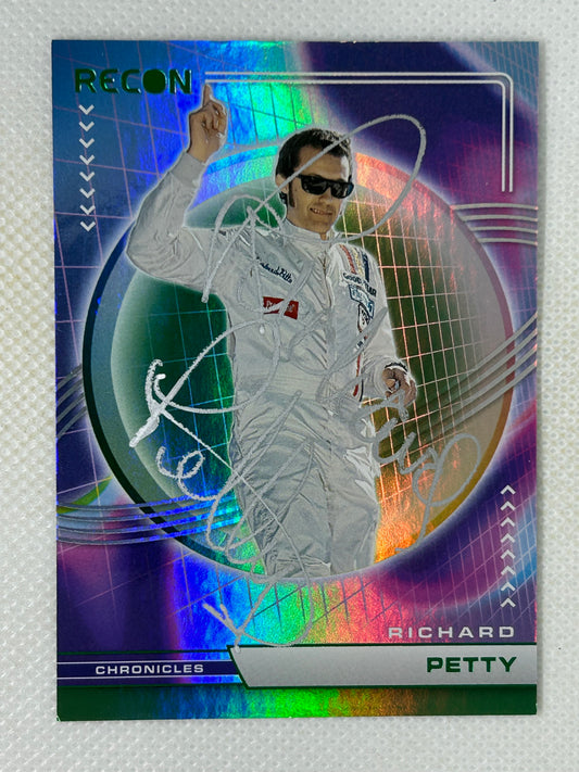 2023 Panini Recon Racing NASCAR Holo #10 Richard Petty Signed Card