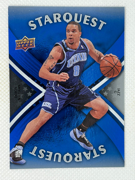 2008-09 Upper Deck StarQuest Super Rare Blue Deron Williams #SQ-30 Utah Jazz