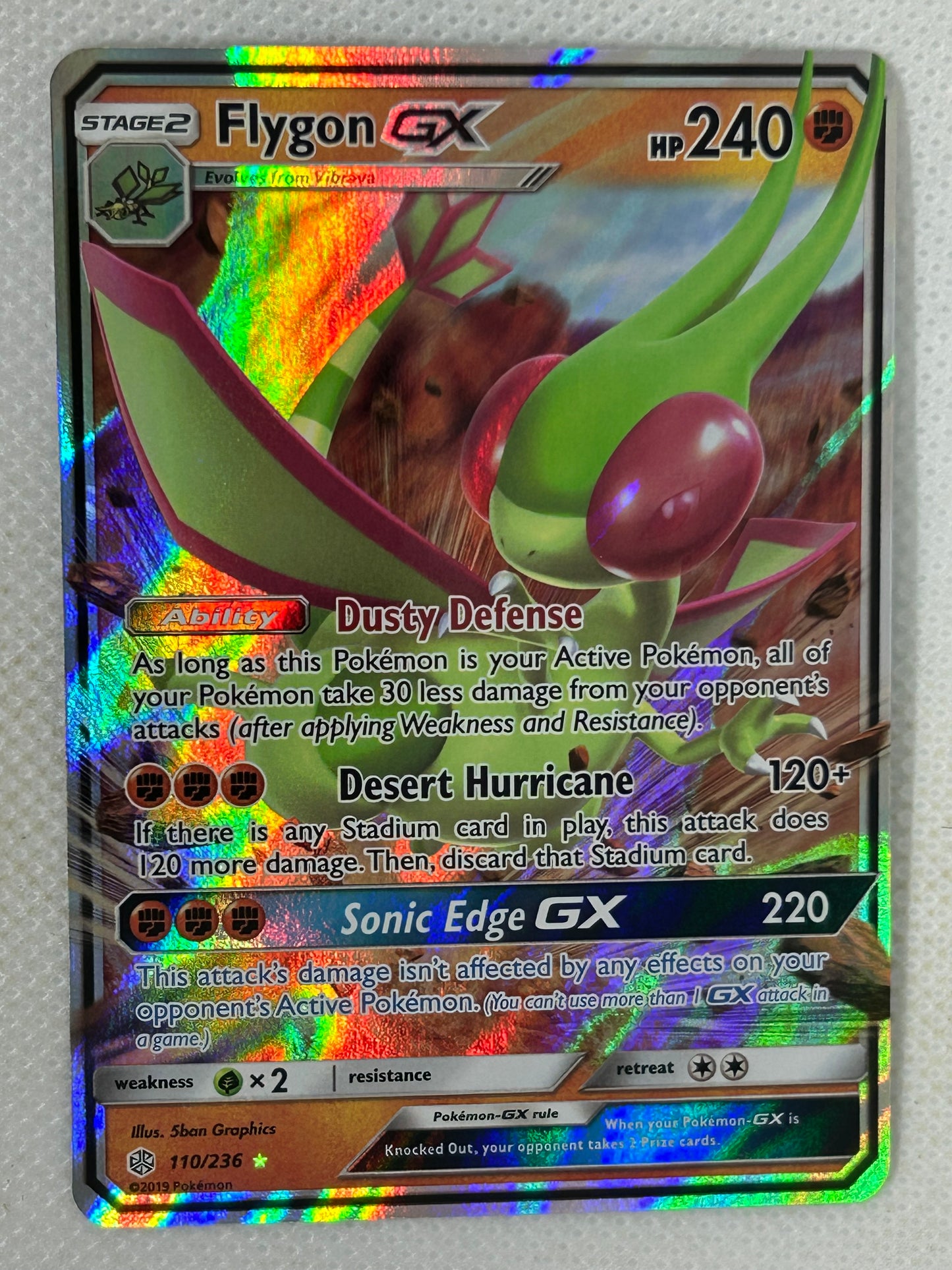 Pokémon Sun & Moon: Cosmic Eclipse - Flygon GX 110/236