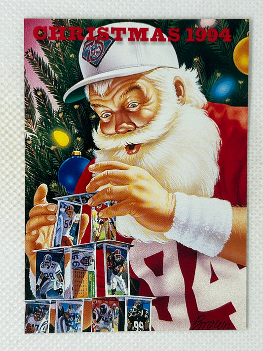 1994 NFL Properties Christmas #NNO Santa Claus Checklist