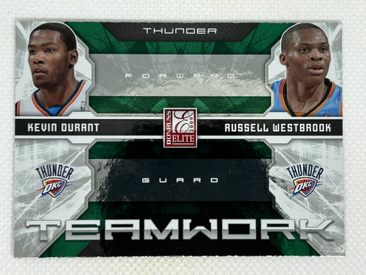 2009-10 Panini Donruss Elite Teamwork Combos #21 Kevin Durant & Russell Westbrook Oklahoma City Thunder