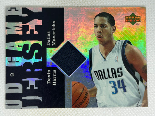 2006-07 Upper Deck UD Game Jersey Game Used Relic Devin Harris #UD-DH Dallas Mavericks