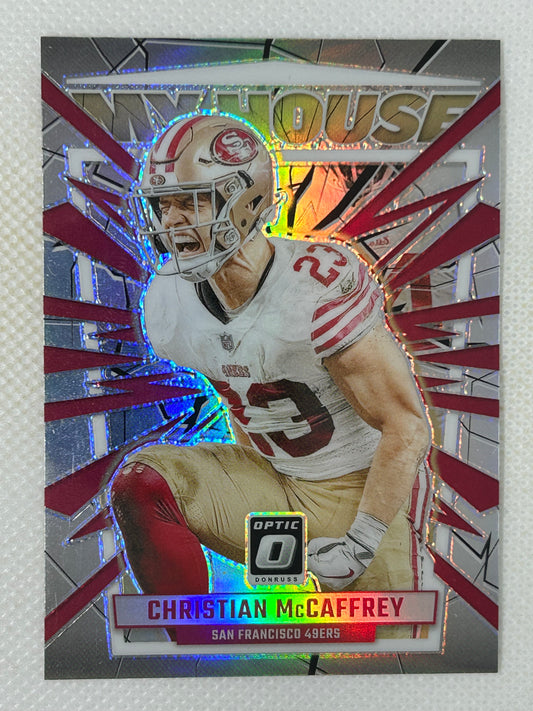 2023 Panini Optic My House Silver Holo Prizm #7 Christian McCaffrey San Francisco 49ers