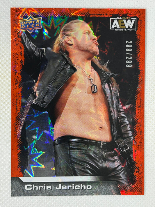 2022 Upper Deck AEW All Elite Wrestling Chris Jericho #1 Orange Dynamite /299