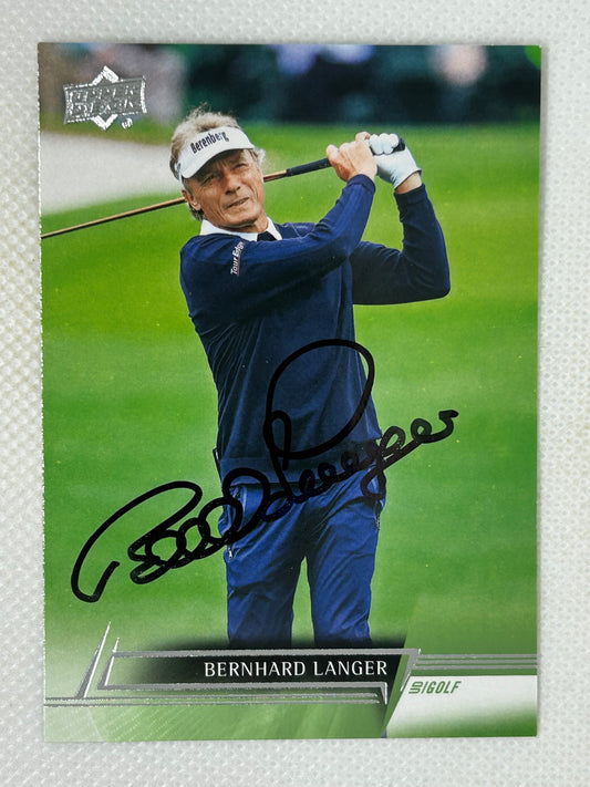 2024 Upper Deck Golf #41 Bernhard Langer Signed Card