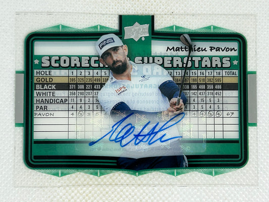 2026 Upper Deck Golf Scorecard Superstars Matthieu Pavon #SS-13 Autograph SSP