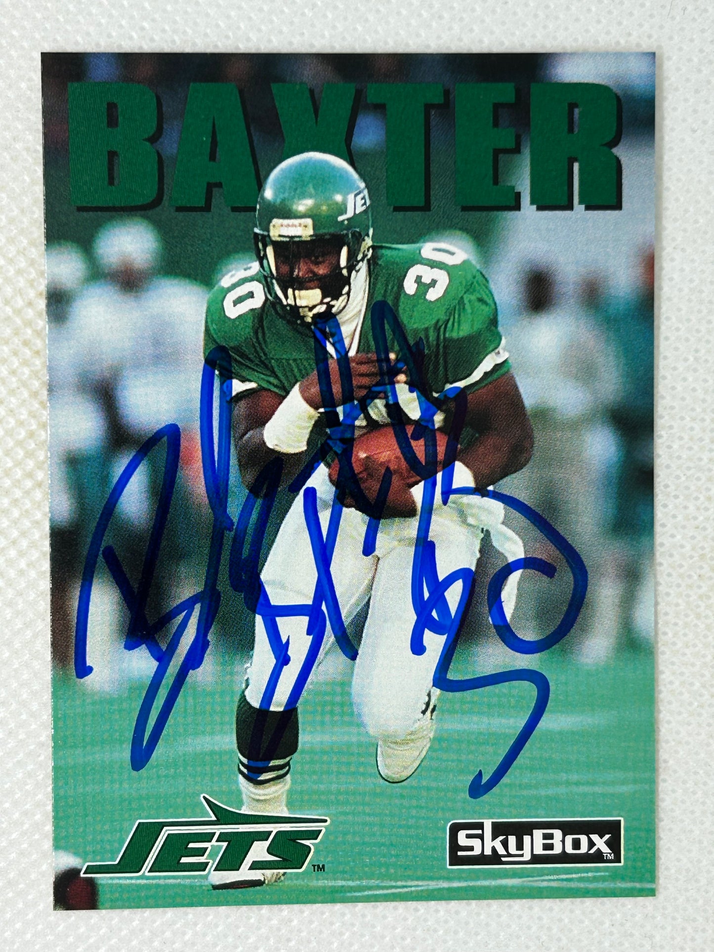 1990 Skybox Brad Baxter #162 New York Jets Signed Card