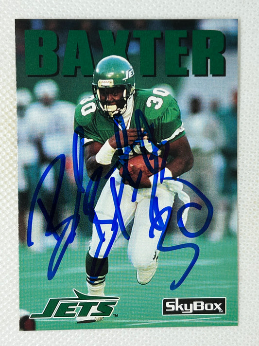 1990 Skybox Brad Baxter #162 New York Jets Signed Card