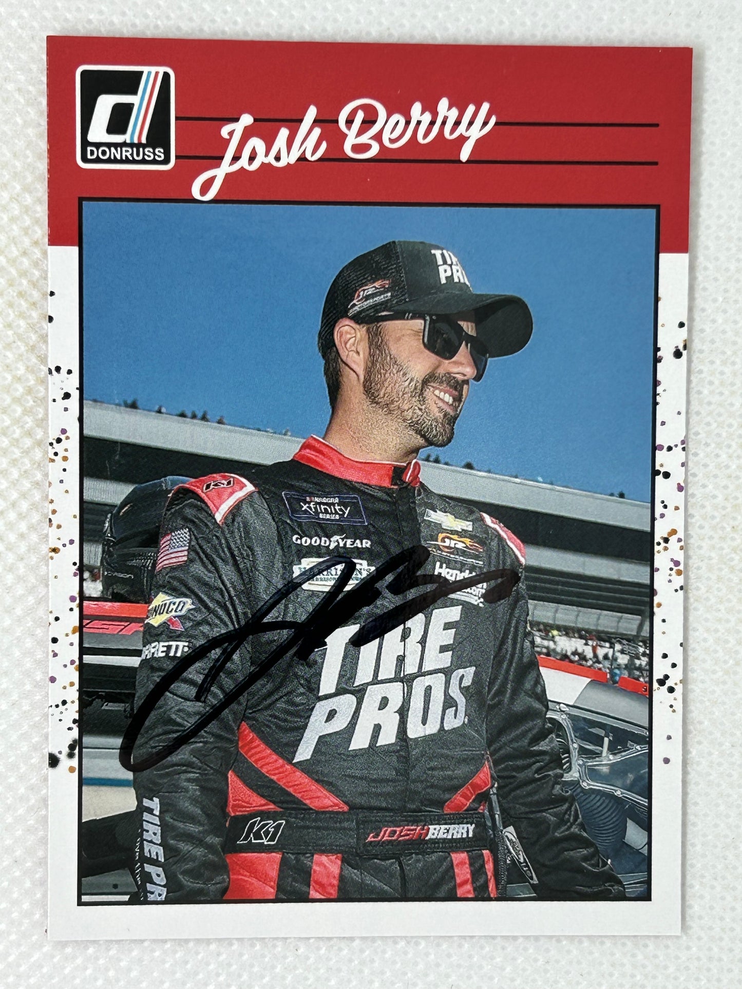 2023 Panini Donruss Retro Josh Berry #158 NASCAR Signed Card