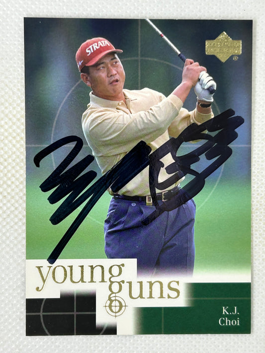 2001 Upper Deck Young Guns #83 K.J Choi Signed Card