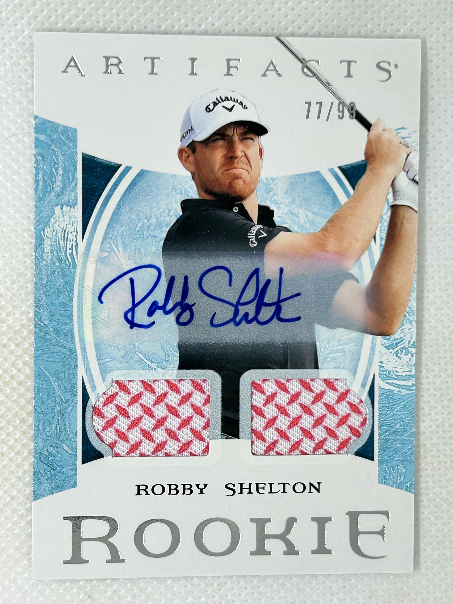 2024 UD Portfolio Golf ARTIFACTS Duel Shirt Rookie Autograph /99 Robby Shelton #28