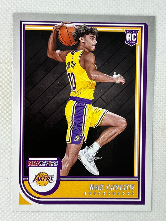 2022-23 Panini Hoops Rookie Card #262 Max Christie Los Angeles Lakers
