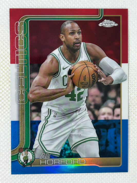 2025-26 Topps Chrome Al Horford Red White Blue Refractor #99 Boston Celtics