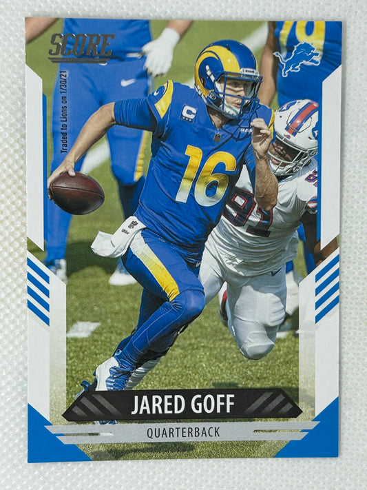 2021 Panini Score #251 Jared Goff Detroit Lions