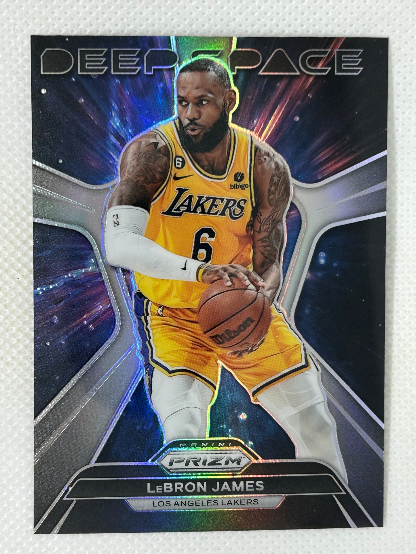 2023-24 Panini Prizm Deep Space Silver Lebron James #7 Los Angeles Lakers