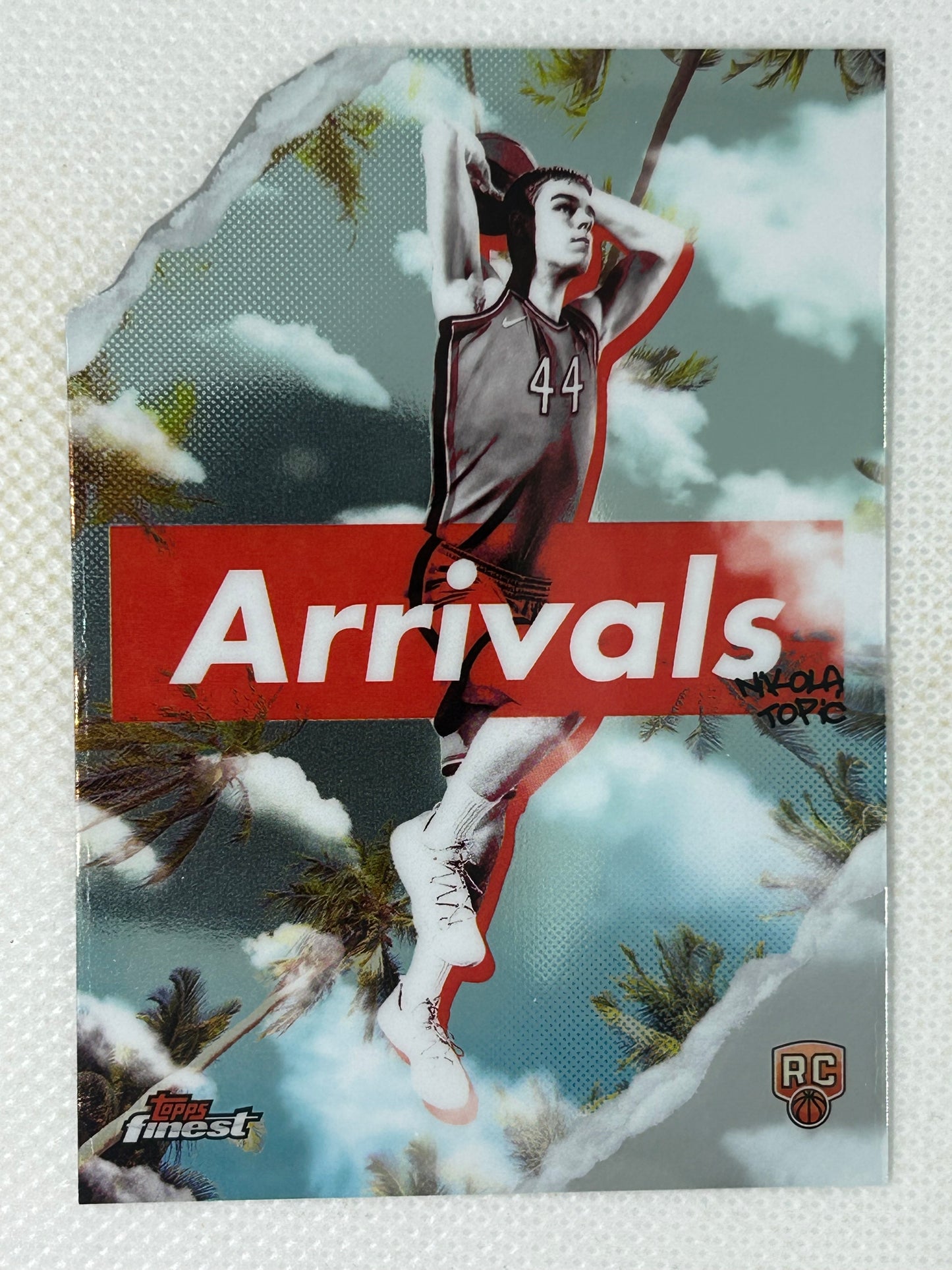 2024-25 Topps Finest Rookie Arrivals Nikola Topic #A-8 Oklahoma City Thunder