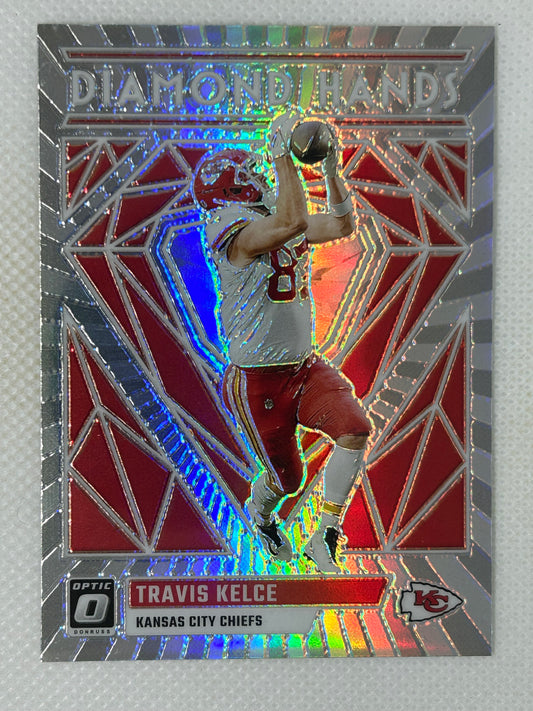 2023 Panini Donruss Optic Diamond Hands Travis Kelce #DH-TK Kansas City Chiefs