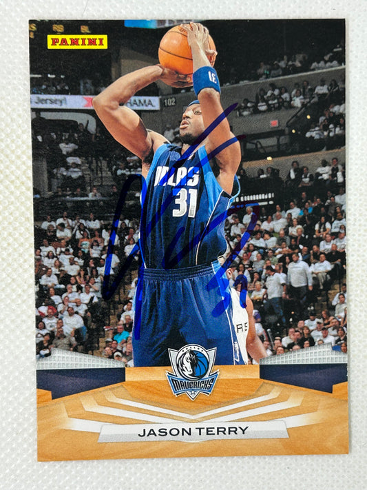 2009-10 Panini #159 Jason Terry Dallas Mavericks Signed Card