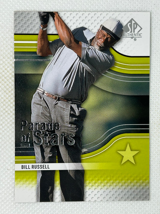 2012 SP Authentic Golf Parade Of Stars Bill Russell #78 Boston Celtics