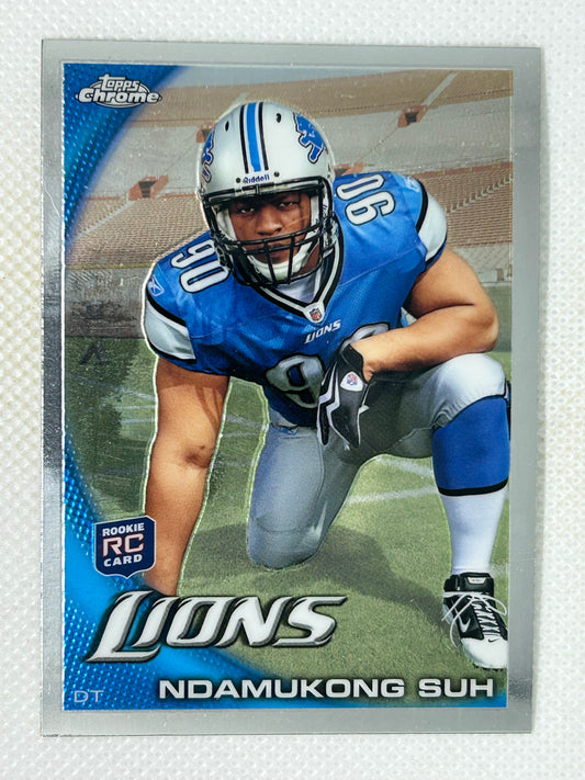 2010 Topps Chrome Rookie Card #C160 Ndamukong Suh Detroit Lions