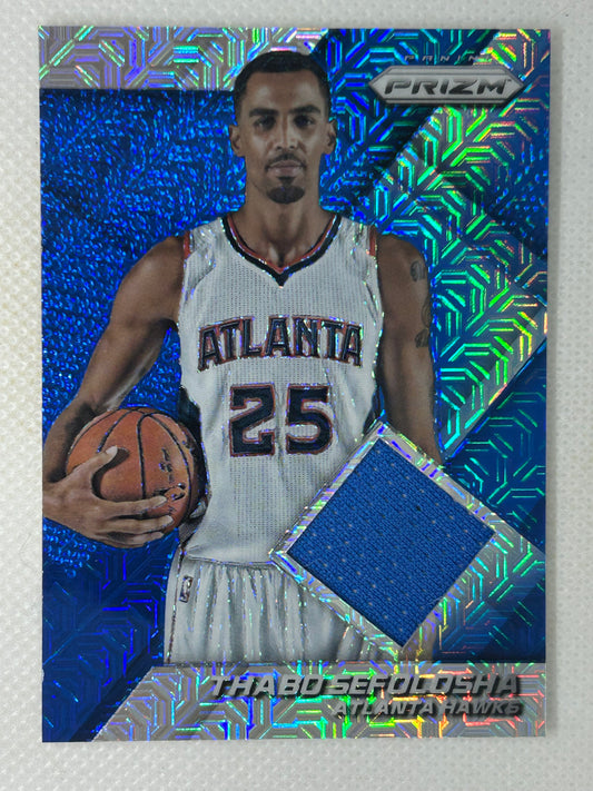 2014-15 Panini Prizm Blue Mojo Prizm Relic #54 Thabo Stefolosha Atlanta Hawks