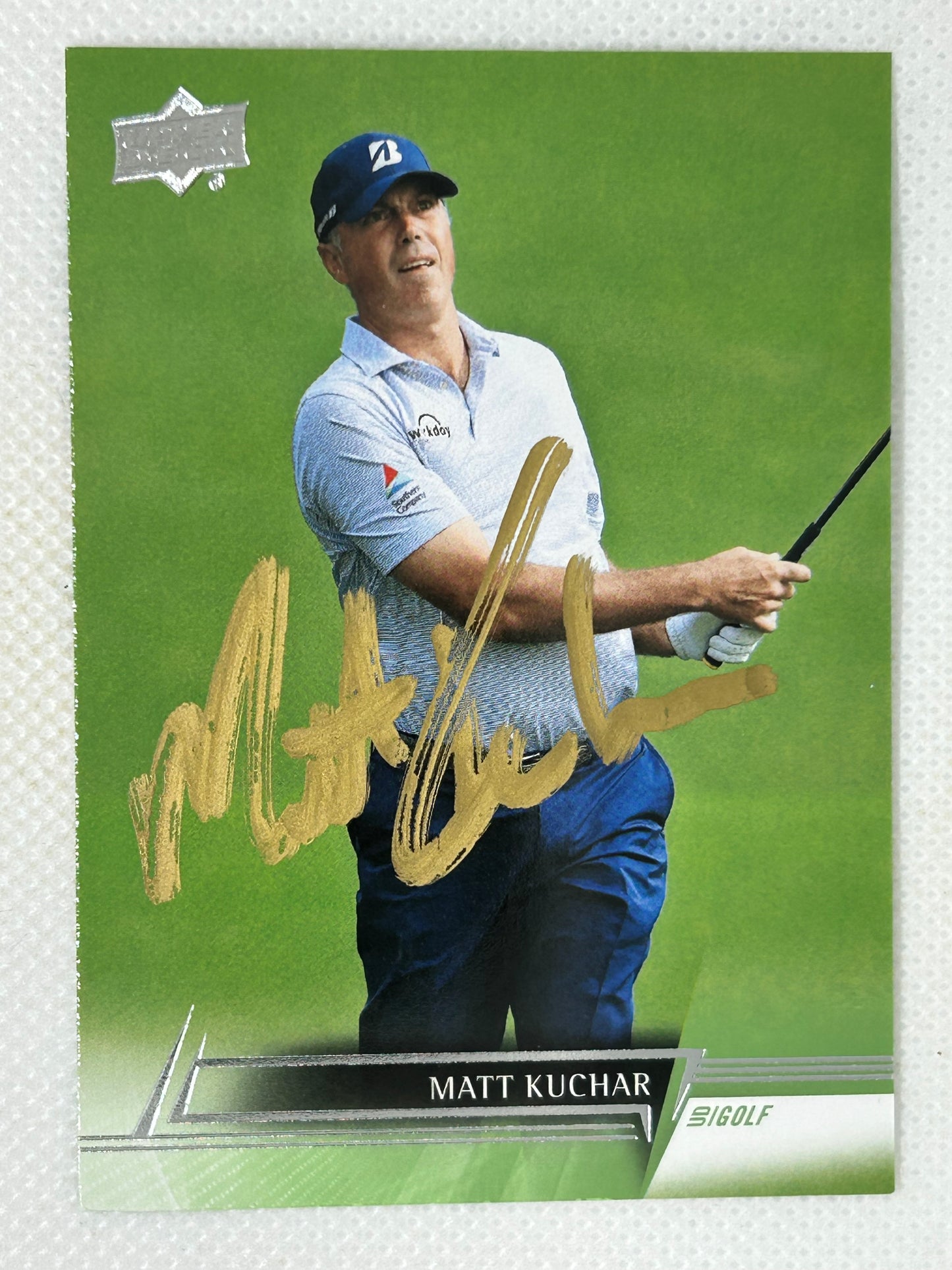 2024 Upper Deck Golf #23 Matt Kuchar Gold Ink Signed Card