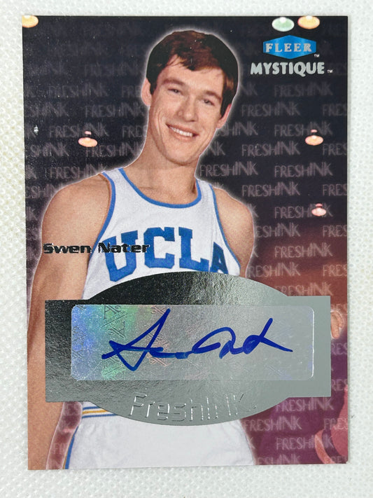 2012-13 Fleer Retro 1999-00 Fleer Mystique Fresh Ink Autograph Swen Nater #MFI-SN  UCLA Bruins
