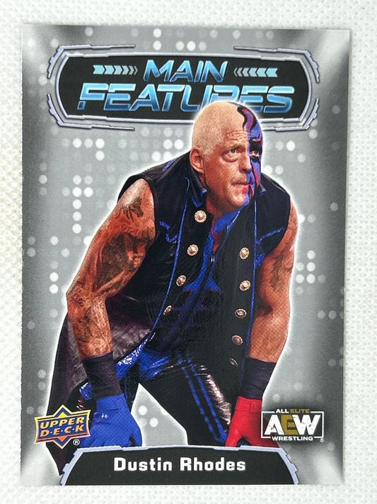 2022 Upper Deck AEW Wrestling Main Features Silver Dustin Rhodes #MF-30