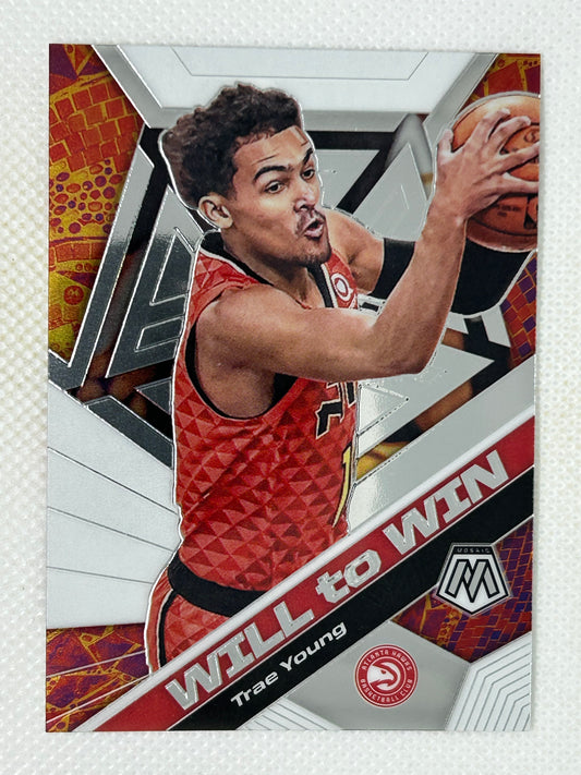 2019-20 Panini Mosaic Will to Win Trae Young #11 Atlanta Hawks
