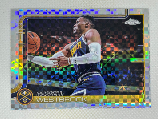 2025-26 Topps Chrome X-Fractor Russell Westbrook #15 Denver Nuggets