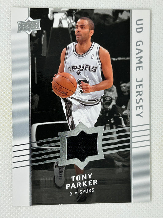 2007-08 Upper Deck Game Jersey Tony Parker #GJ-TP HOF San Antonio Spurs