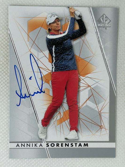 2024 Upper Deck Portfolio Annika Sorenstam SP Authentic #9 Signed Card