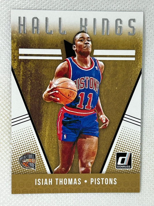 2018-19 Panini Donruss Hall Kings Isiah Thomas #27 Detroit Pistons