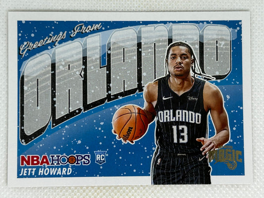 2023-24 Panini NBA Hoops Winter Rookie Greetings Jett Howard #16 Orlando Magic