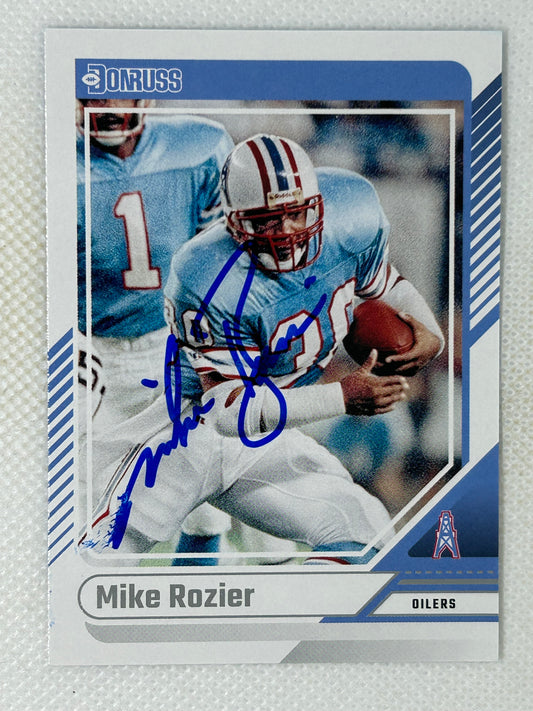 2024 Panini Donruss #67 Mike Rozier Houston Oilers Signed Card