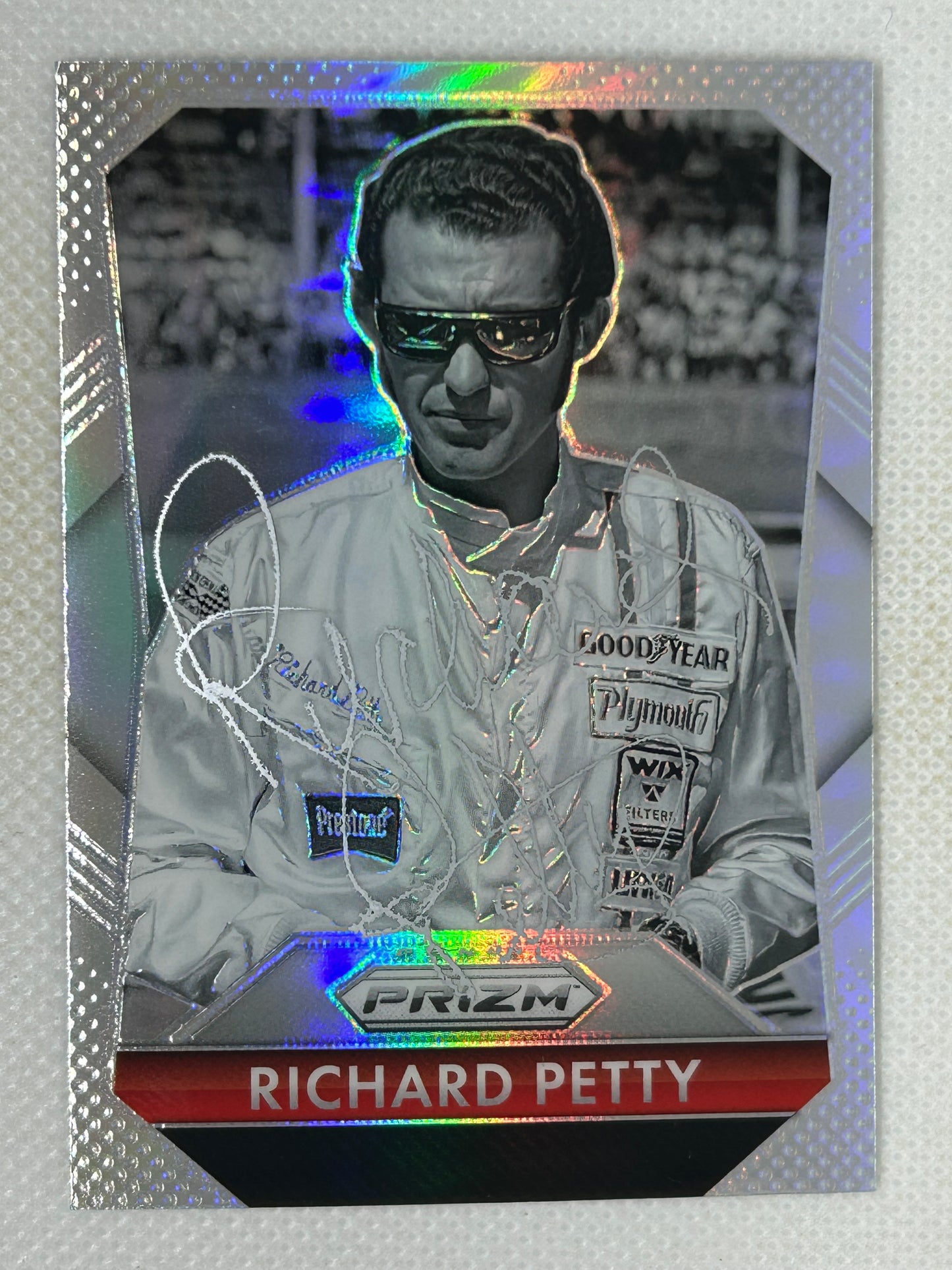 2025 Panini Prizm Silver #160 Richard Petty Signed Card