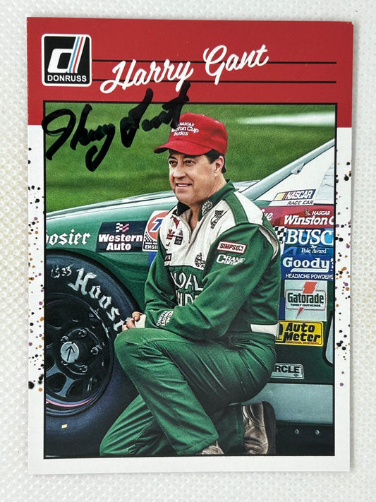 2023 Panini Donruss Racing Retro 1990 Base #187 Harry Gant Signed Card