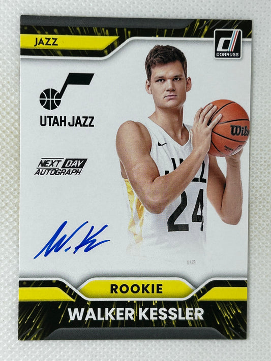 2022-23 Panini Donruss Next Day Rookie Autograph Walker Kessler #ND-WKJ Utah Jazz SSP
