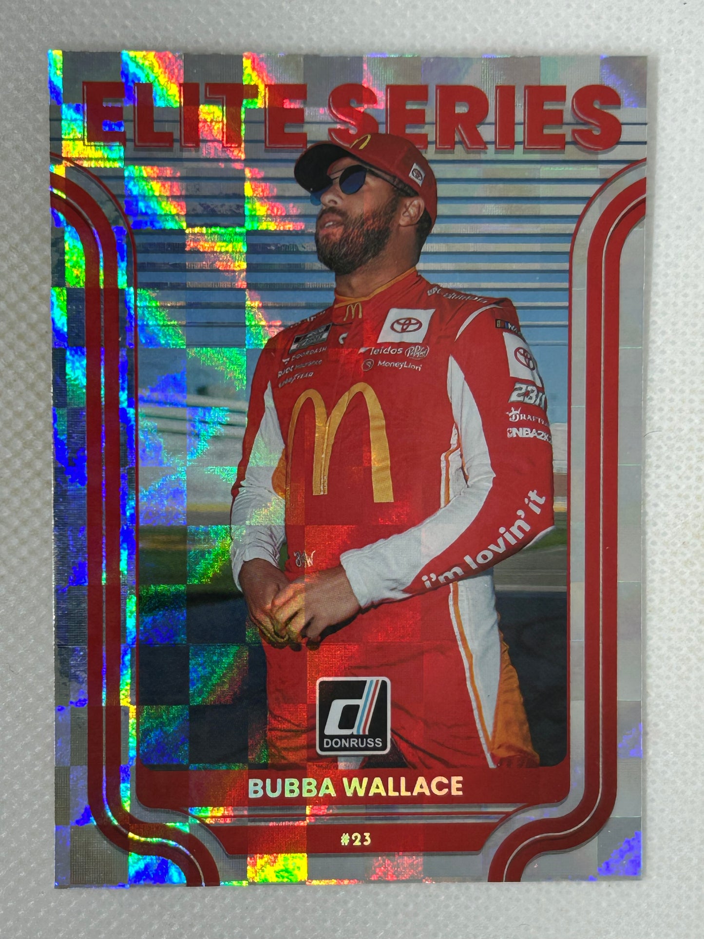 2023 Panini Donruss NASCAR Racing Elite Series Checkers #E17 Bubba Wallace