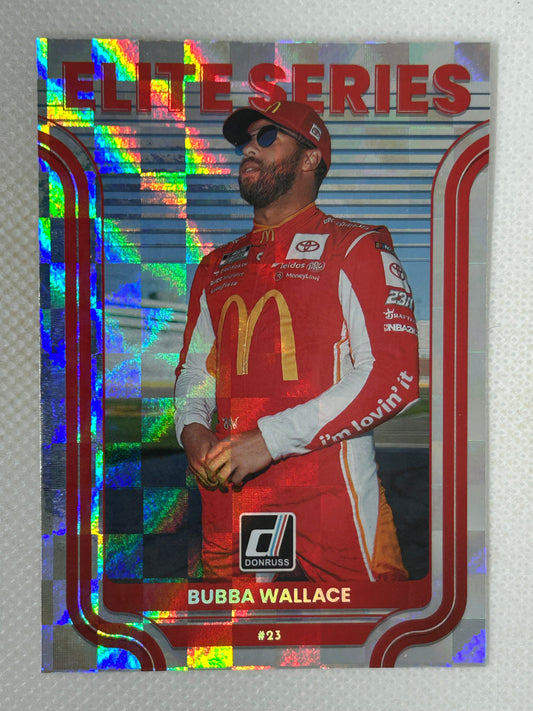 2023 Panini Donruss NASCAR Racing Elite Series Checkers #E17 Bubba Wallace