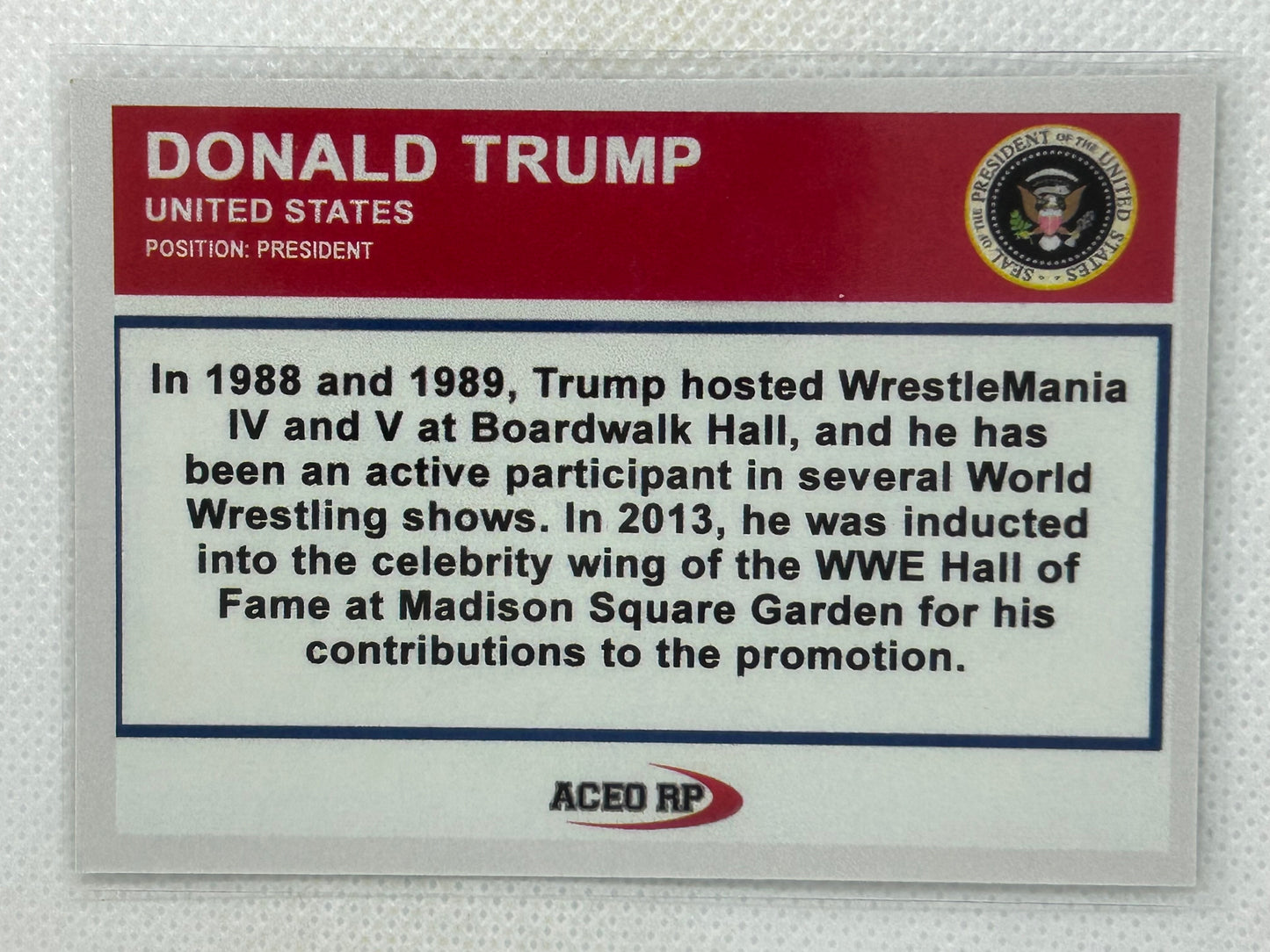 1989 Fleer Bill Ripkin F*ck Face Donald Trump #616 Reprint Baltimore Orioles