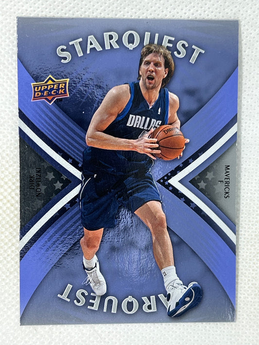2008-09 Upper Deck Starquest Rare Blue Dirk Nowitzki #SQ-24 Dallas Mavericks