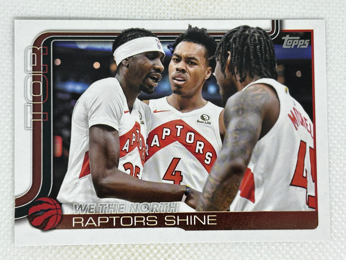 2025-26 Topps Basketball Raptors Shine #276 Toronto Raptors