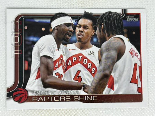 2025-26 Topps Basketball Raptors Shine #276 Toronto Raptors